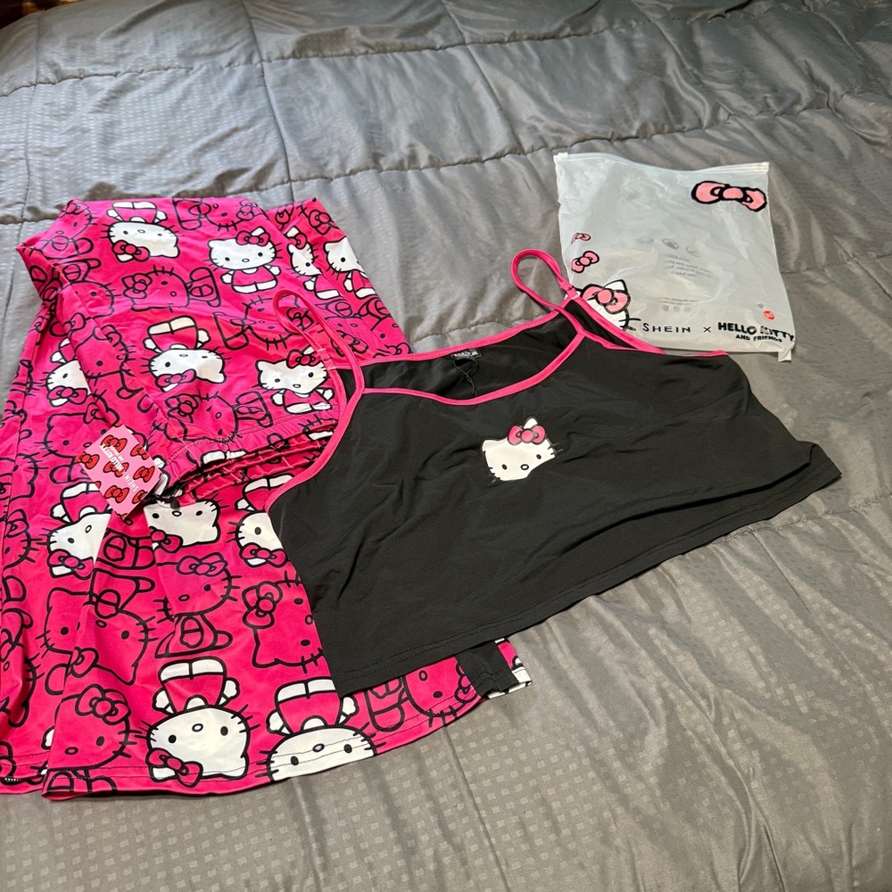 Hello Kitty X SHEIN Pajamas? Pants Shirt Size 4x Roughly Us Size 2x New NWT